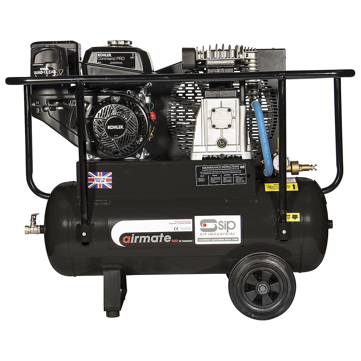 SIP ISKP7/50 Industrial Petrol Compressor, SIP ISKP7/50 Industrial Petrol Compressor, SIP ISKP7/50 Industrial Petrol Compressor-0