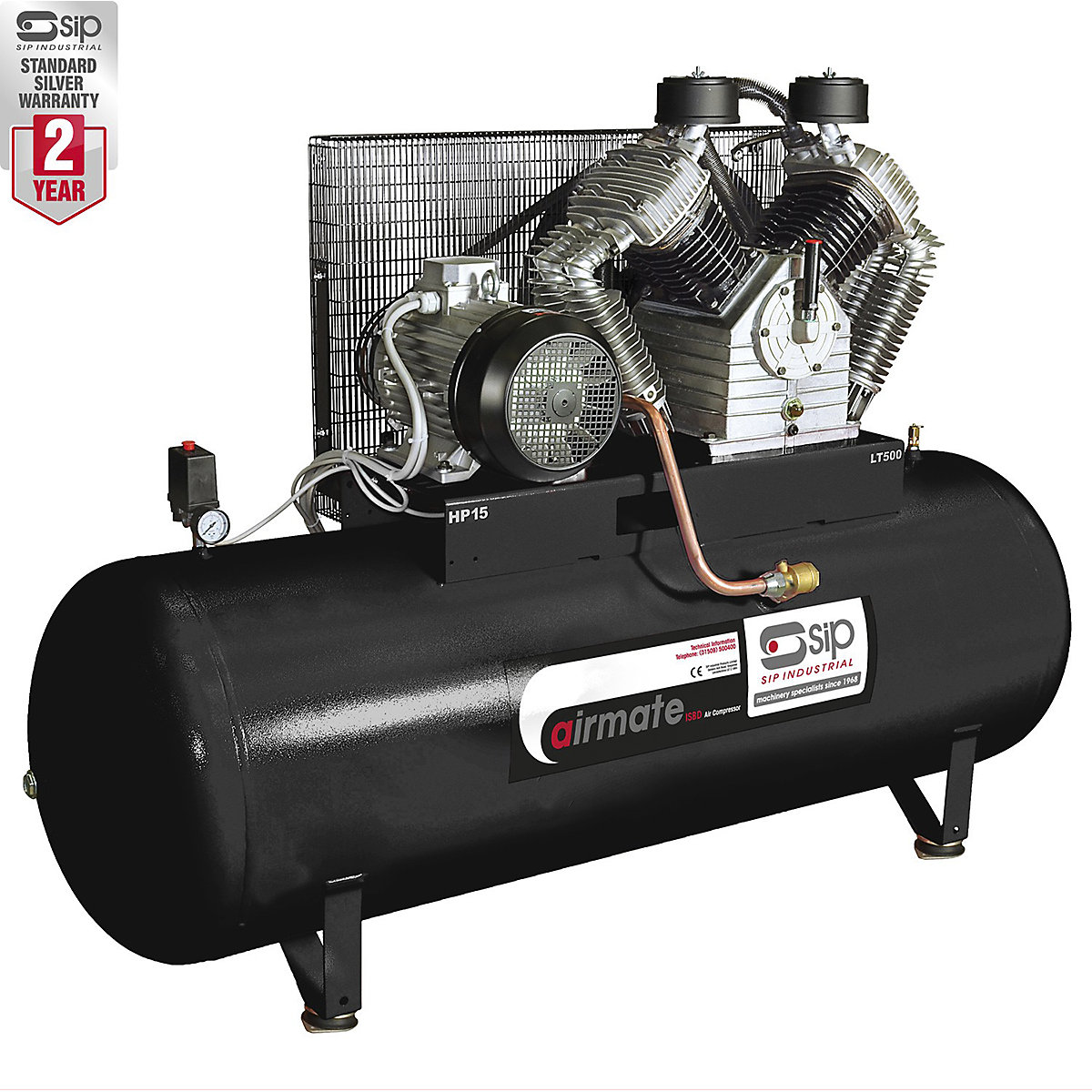 SIP Industrial Electric Compressors | 270 - 500 Litre (Product illustration 5)-4