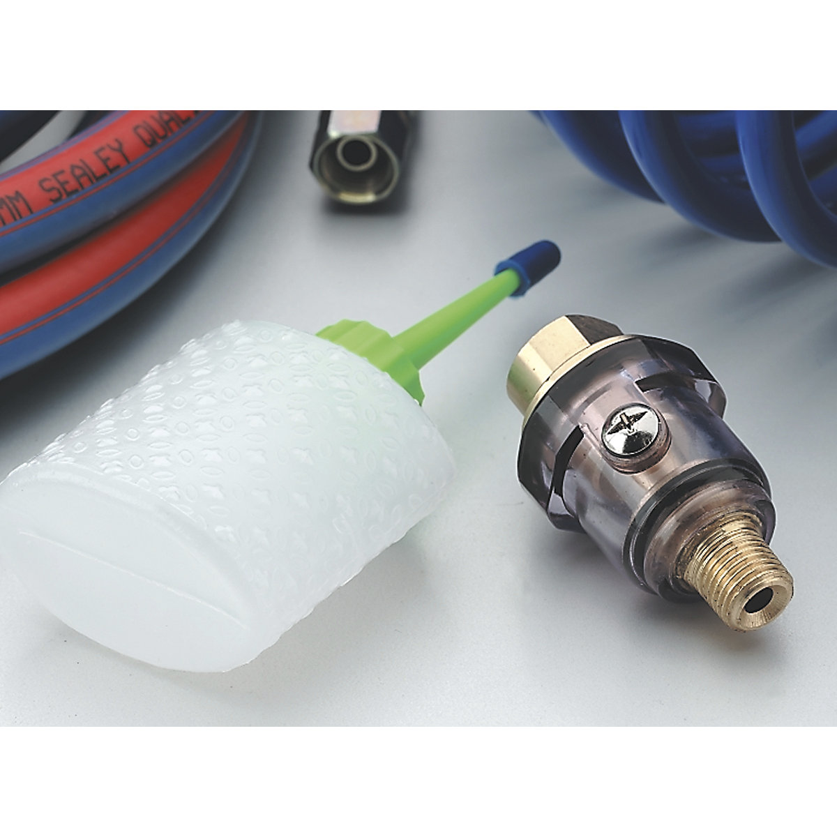 Sealey Air Accessories Mini In-Line Air Tool Oiler with Filler (Product illustration 2)-1