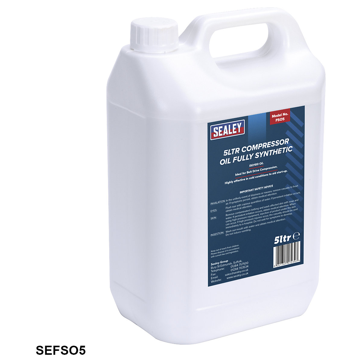 Sealey Fully Synthetic Compressor Oil (Product illustration 2)-1
