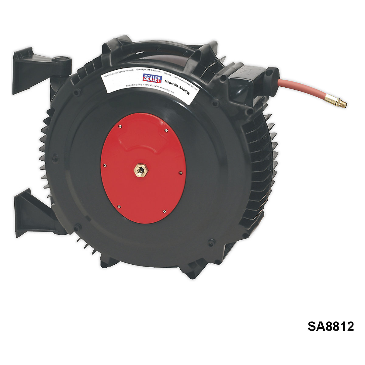 Sealey Heavy Duty Retractable Air Hose Reel | Rubber Hose (Product illustration 3)-2