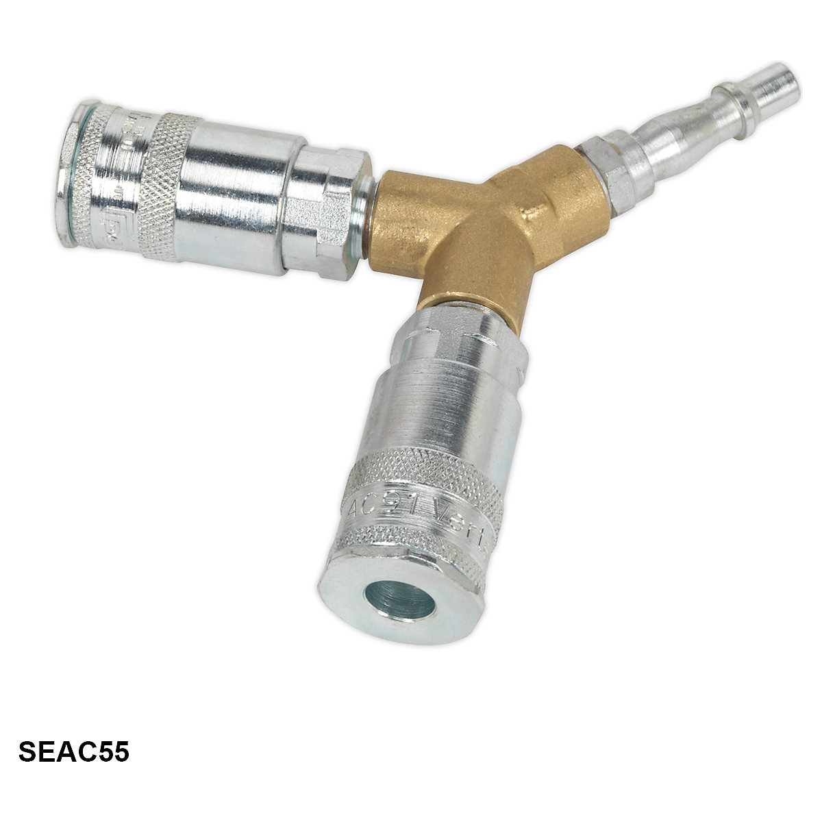 Sealey PCL Vertex Twin Couplings Y-Adaptor (Product illustration 3)-2