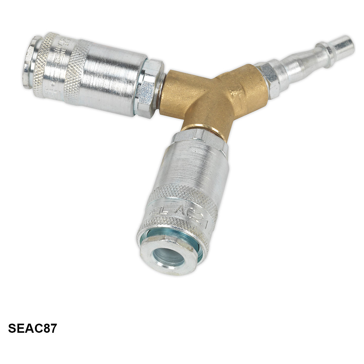 Sealey PCL Vertex Twin Couplings Y-Adaptor (Product illustration 4)-3