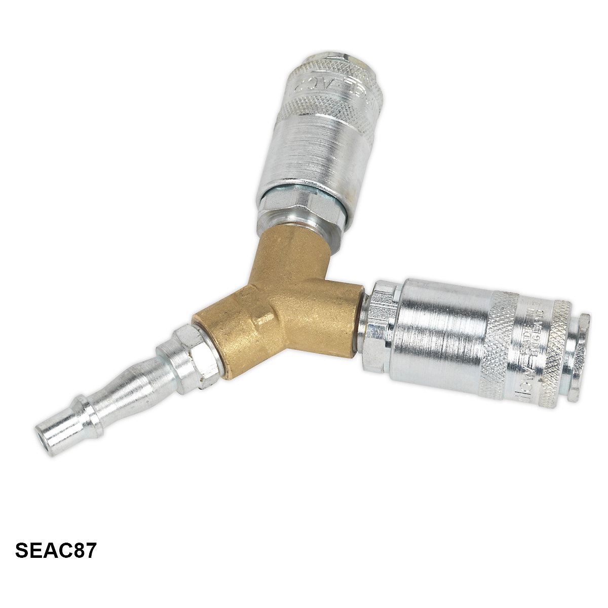 Sealey PCL Vertex Twin Couplings Y-Adaptor (Product illustration 2)-1