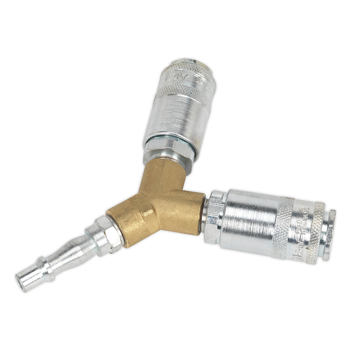 Sealey PCL Vertex Twin Couplings Y-Adaptor, Sealey PCL Vertex Twin Couplings Y-Adaptor, PCL Vertex Twin Couplings Y-Adaptor | Standard-0
