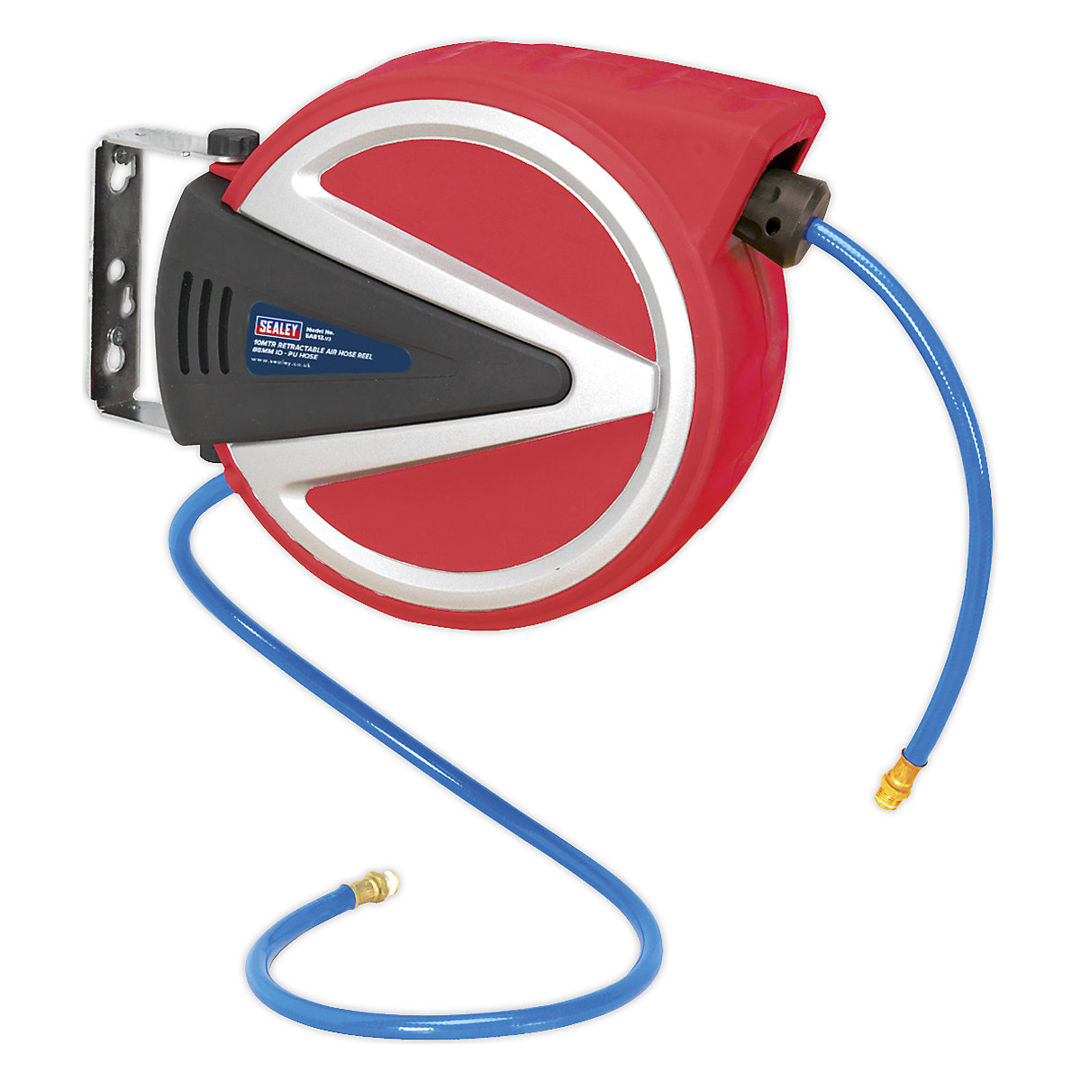 Sealey Workshop Series Heavy Duty Retractable Air Hose Reel | Polyurethane Hose, Sealey Workshop Series Heavy Duty Retractable Air Hose Reel | Polyurethane Hose, Sealey Workshop Series Heavy Duty Retractable Air Hose Reel | Polyurethane Hose | 10m Length | Ø8/12mm-0