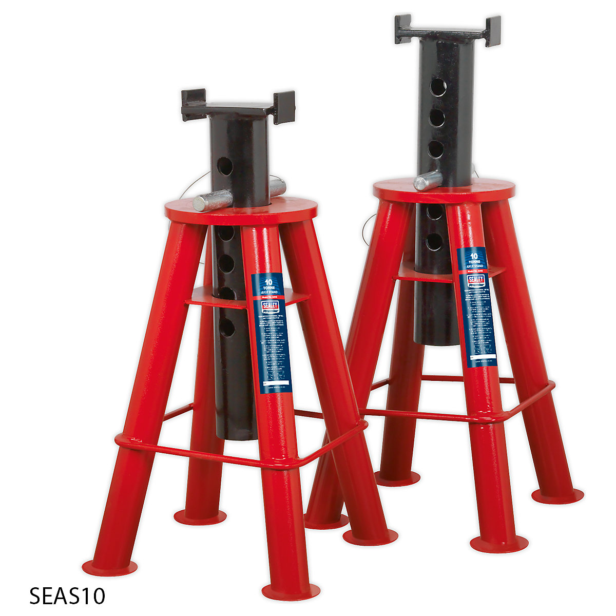 Sealey 10 Tonne Axle Stand Pair (Product illustration 3)-2
