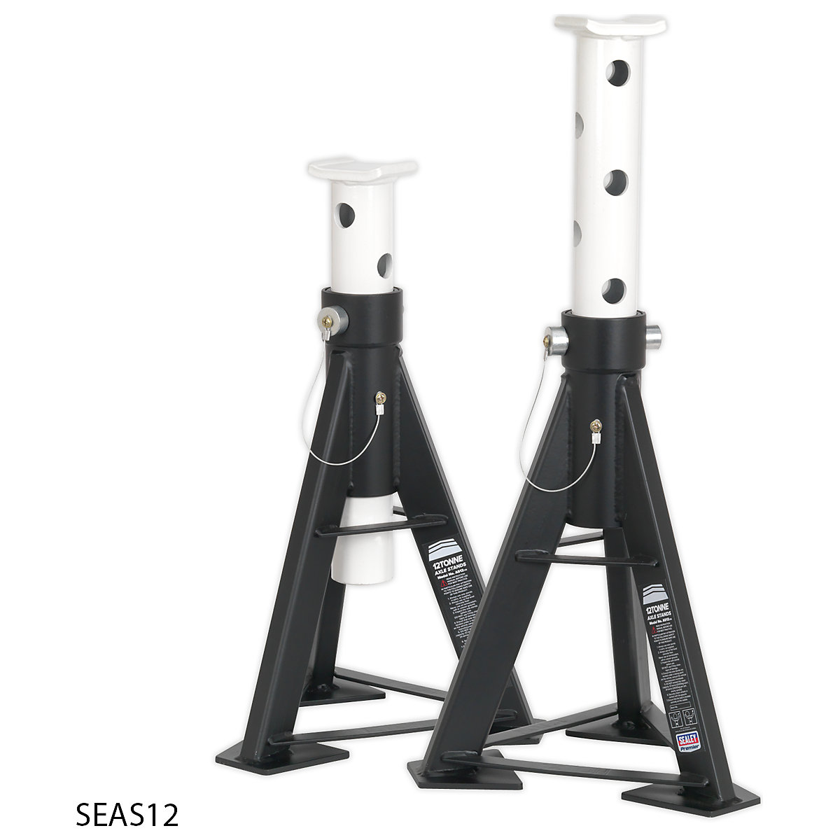 Sealey 11 Tonne Axle Stand Pair (Product illustration 3)-2