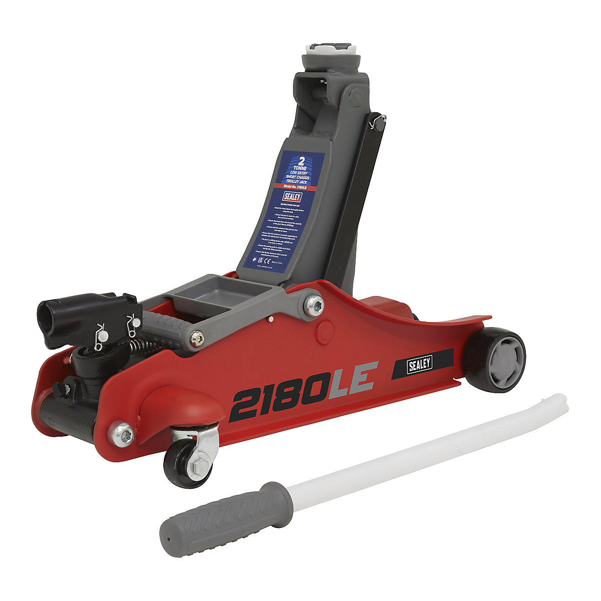 Sealey 2 Tonne Low Profile Short Chassis Trolley Jack