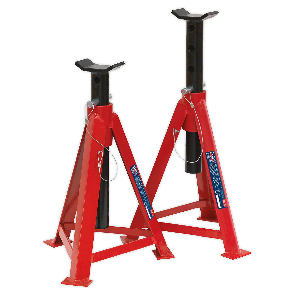 Sealey 5 Tonne Axle Stand Pair, Sealey 5 Tonne Axle Stand Pair, Sealey 5 Tonne Axle Stand Pair | Working Height: 470mm-700mm-0