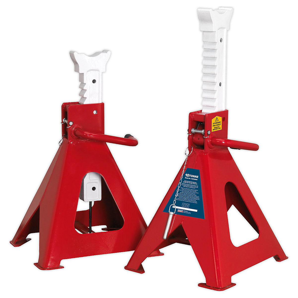 Sealey Auto Rise Ratchet Axle Stand Pair, Sealey Auto Rise Ratchet Axle Stand Pair, Sealey Auto Rise Ratchet Axle Stand Pair | 10 Tonne-0