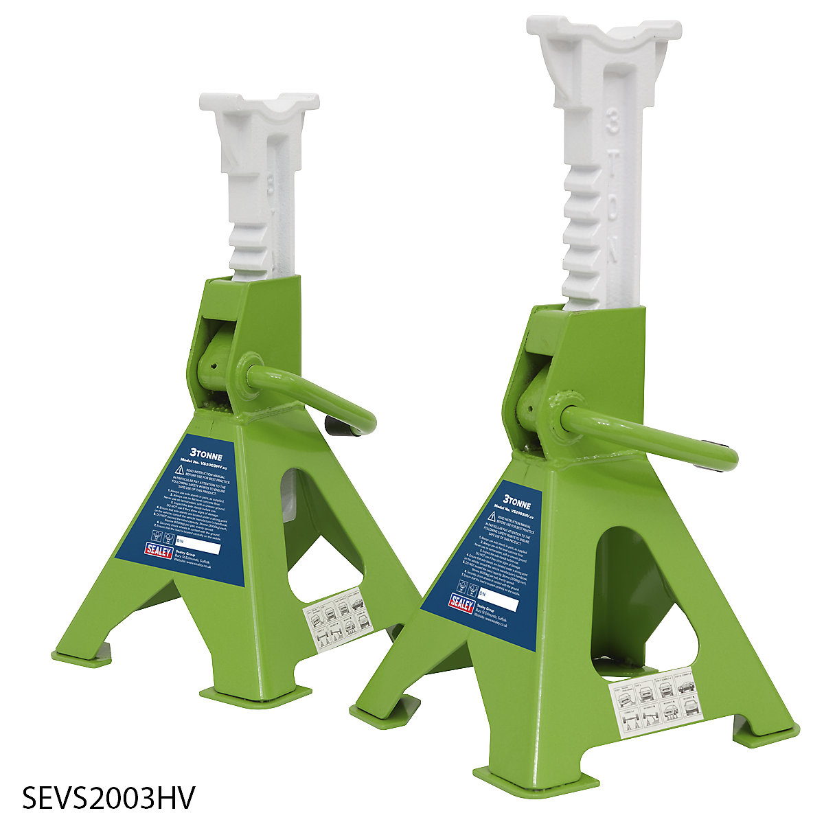 Sealey Axle Stand Pair (Product illustration 3)-2