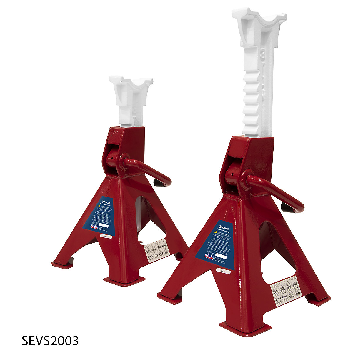 Sealey Axle Stand Pair (Product illustration 2)-1