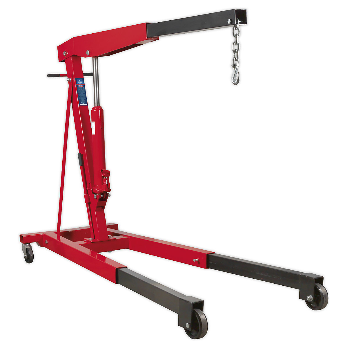 Sealey Fixed Frame Engine Crane | Extendable Legs (Product illustration 3)-2