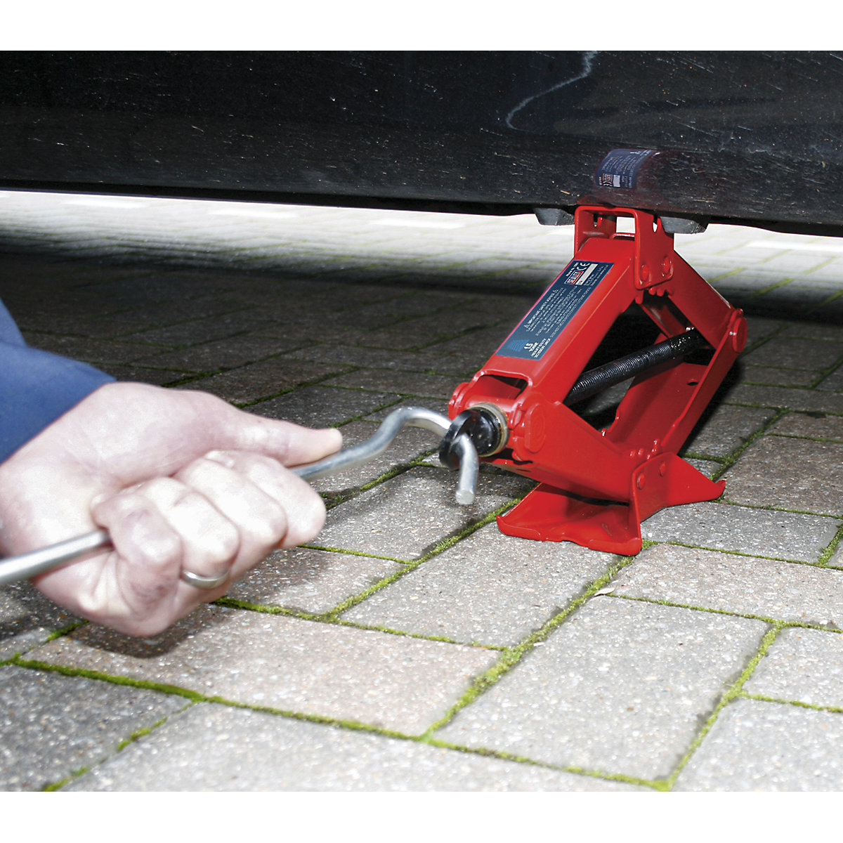 Sealey Heavy Duty Scissor Jack | 1.5 Tonne (Product illustration 2)-1