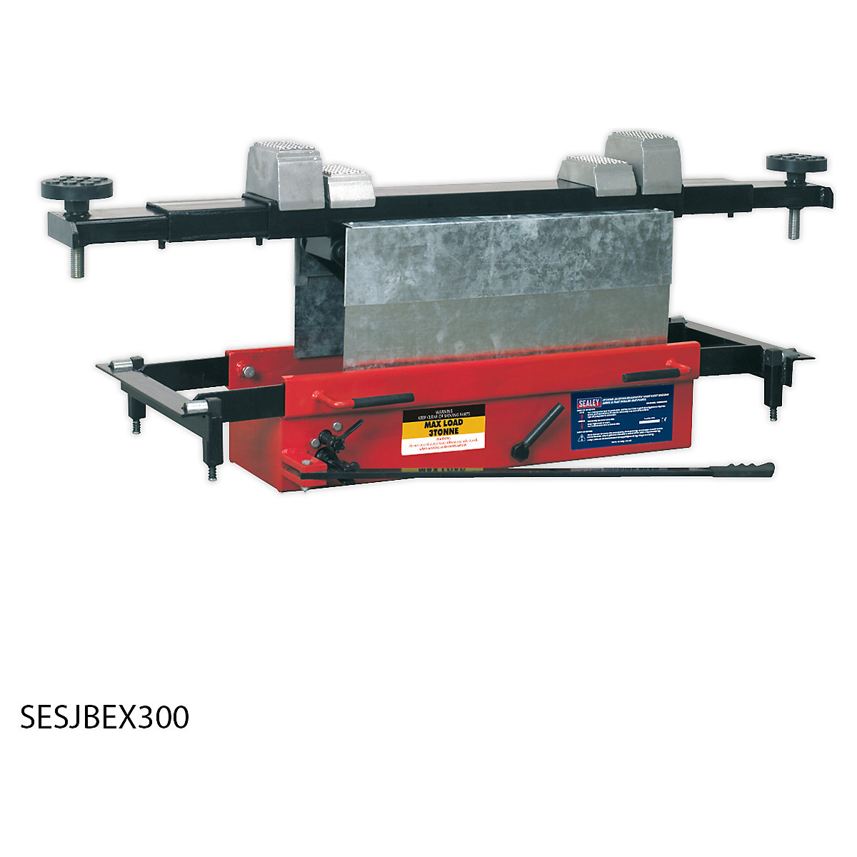Sealey Jacking Beam with Arm Extenders & Flat Roller Supports (Product illustration 3)-2
