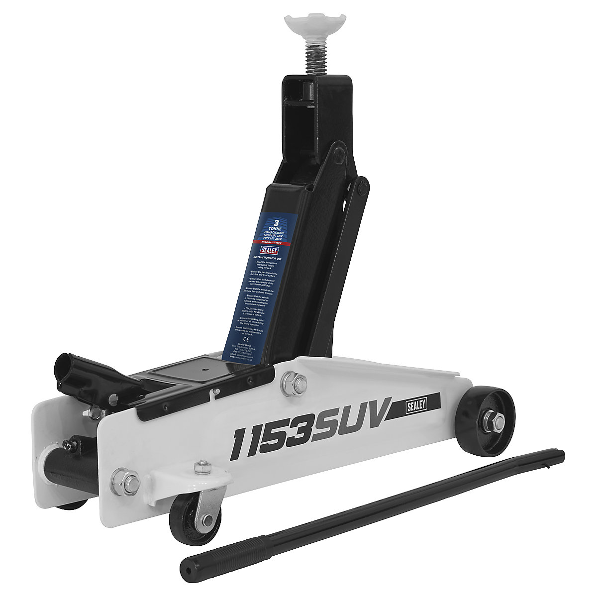 Sealey Long Chassis High Lift SUV Trolley Jacks (Product illustration 2)-1