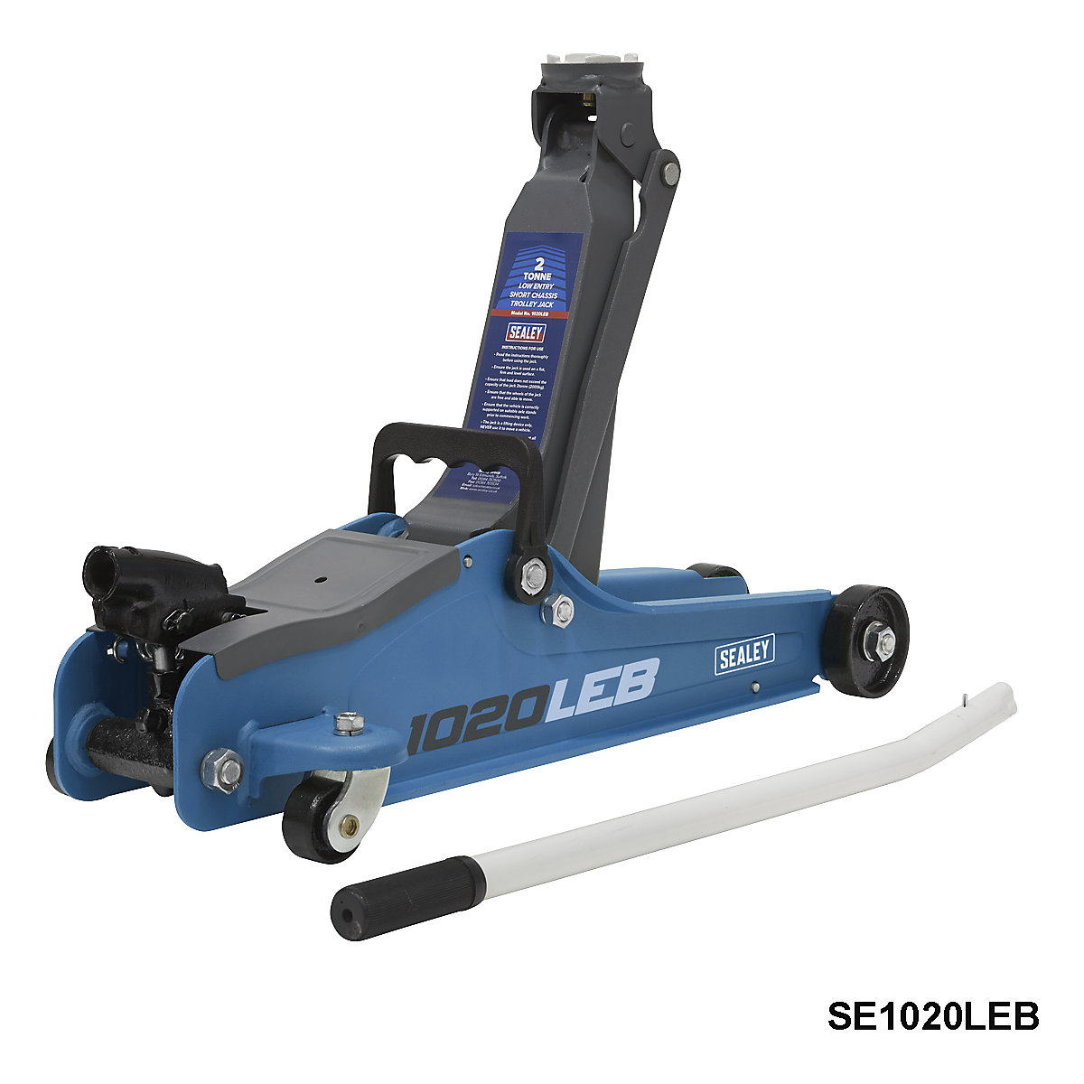 Sealey Low Entry Short Chassis Trolley Jacks (Product illustration 3)-2