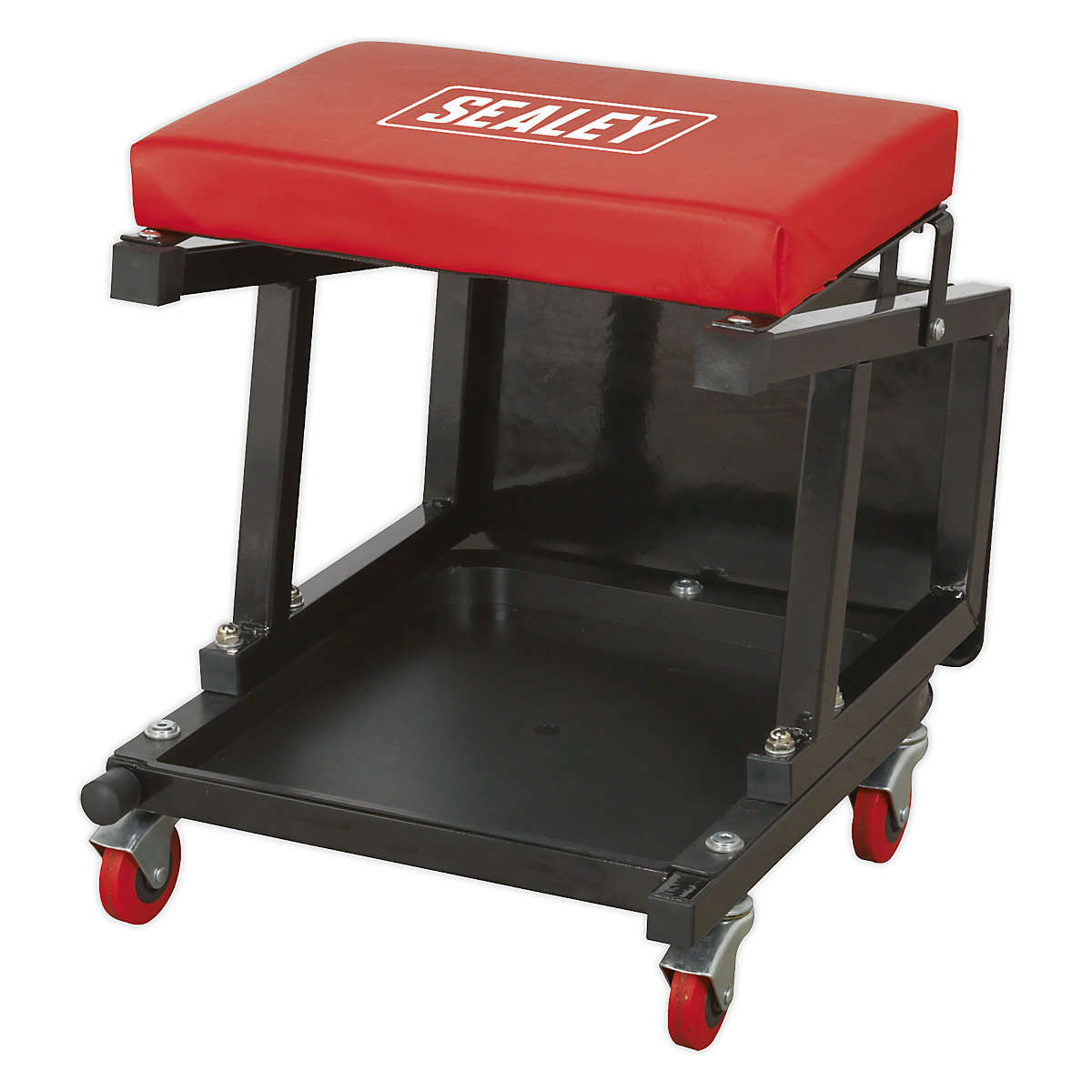 Sealey Mechanic's Utility Seat & Step Stool | Swivel Castors (Product illustration 2)-1