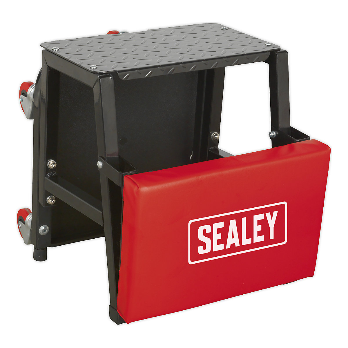 Sealey Mechanic's Utility Seat & Step Stool | Swivel Castors (Product illustration 4)-3