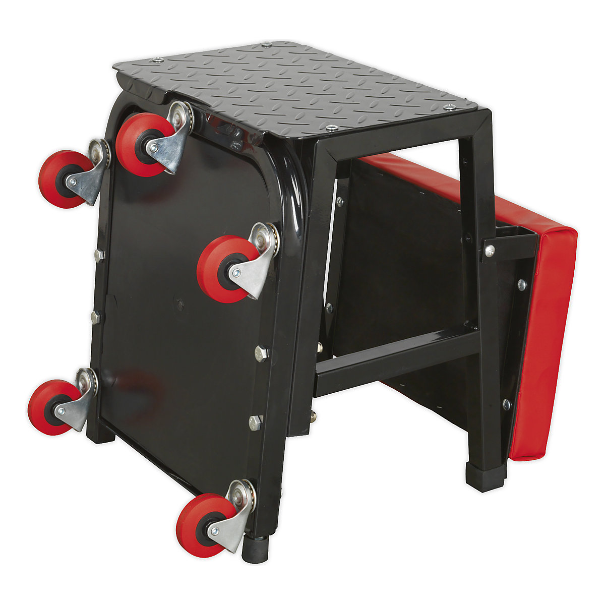Sealey Mechanic's Utility Seat & Step Stool | Swivel Castors (Product illustration 5)-4