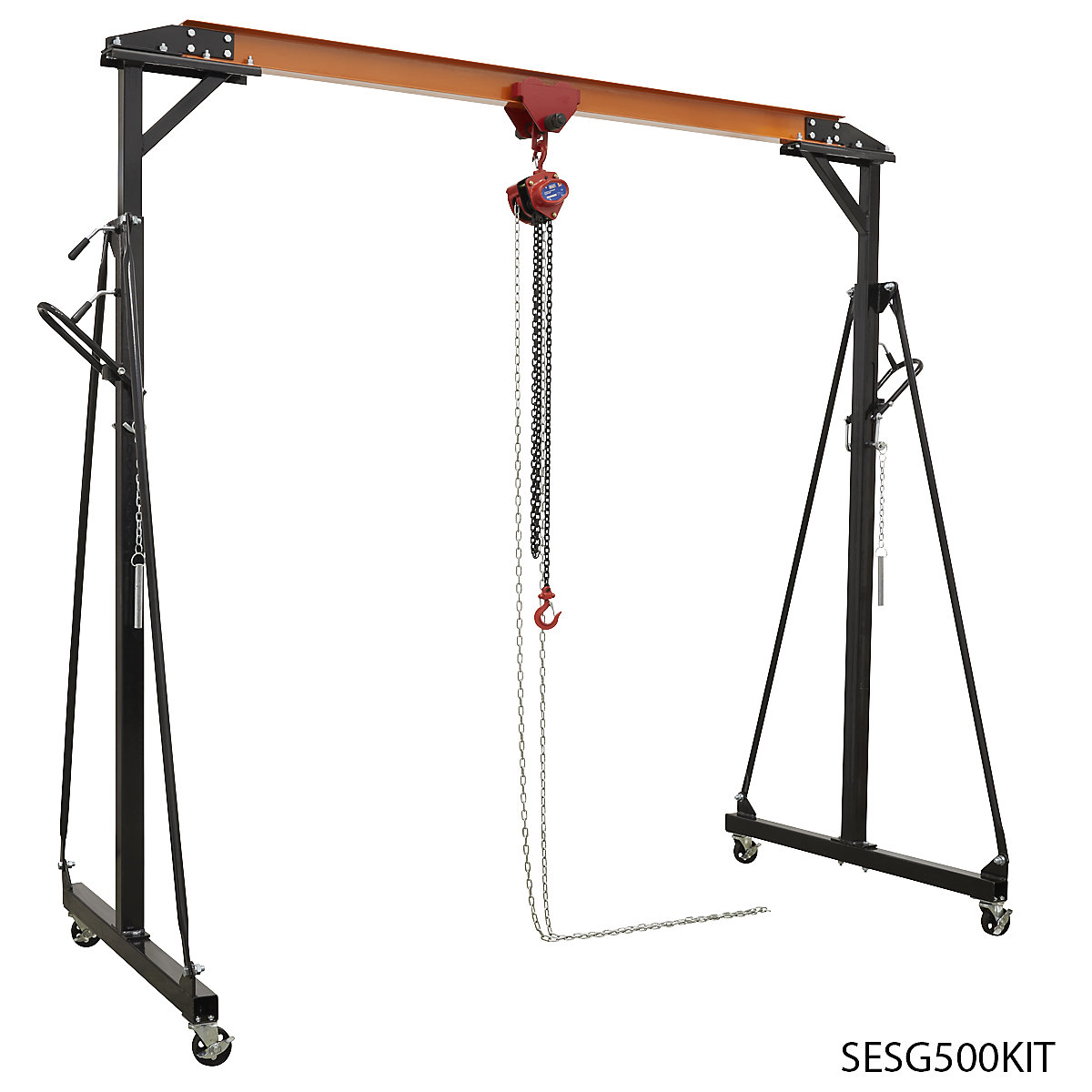 Sealey Portable Lifting Gantry Crane & Hoist Combo (Product illustration 2)-1