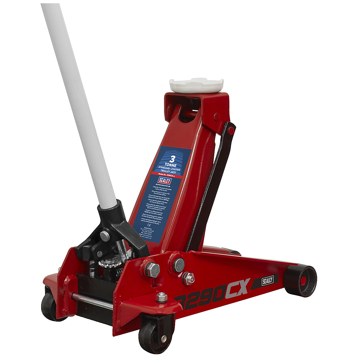 Sealey Road Master Trolley Jack | 3 Tonne (Product illustration 4)-3