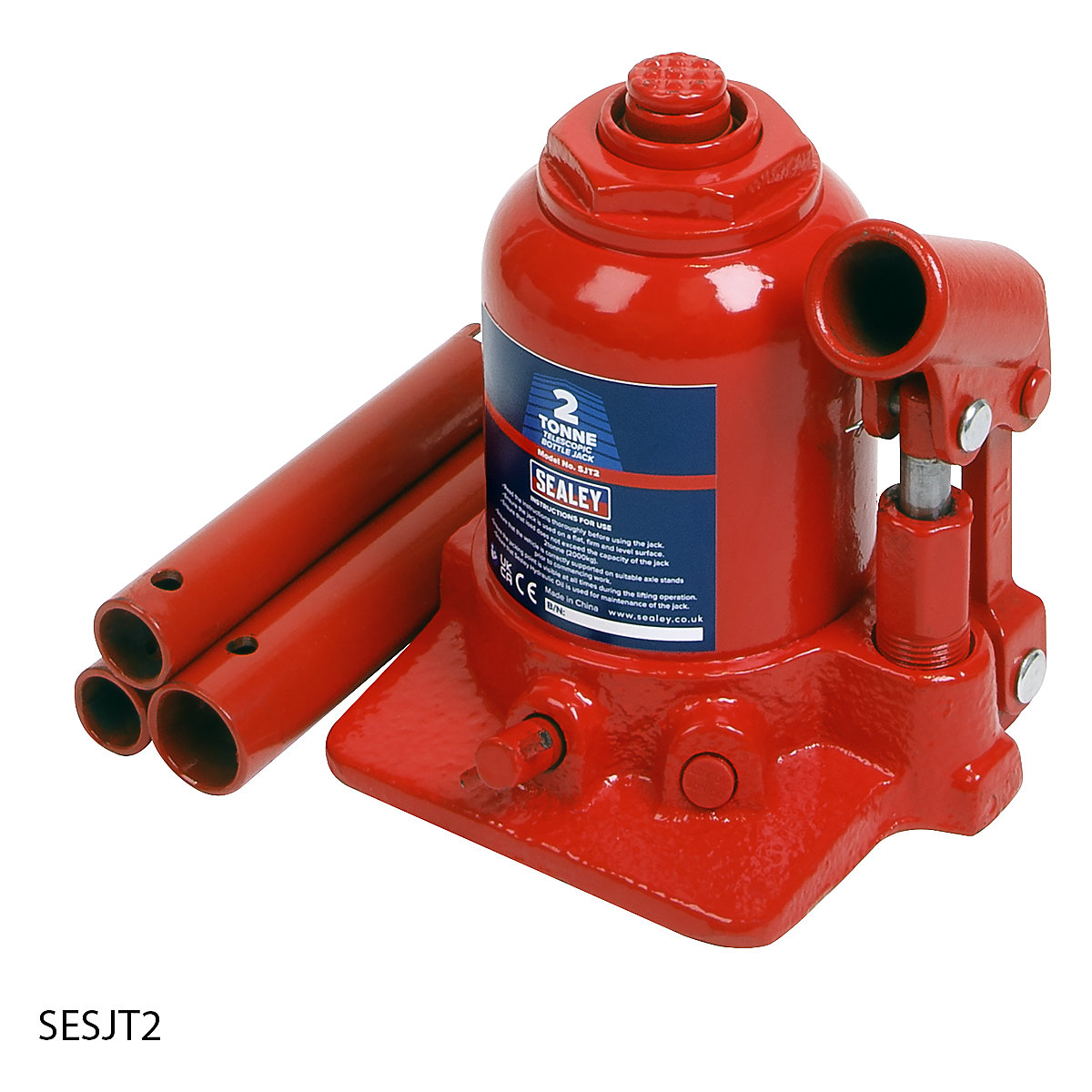 Sealey Telescopic Bottle Jack (Product illustration 2)-1