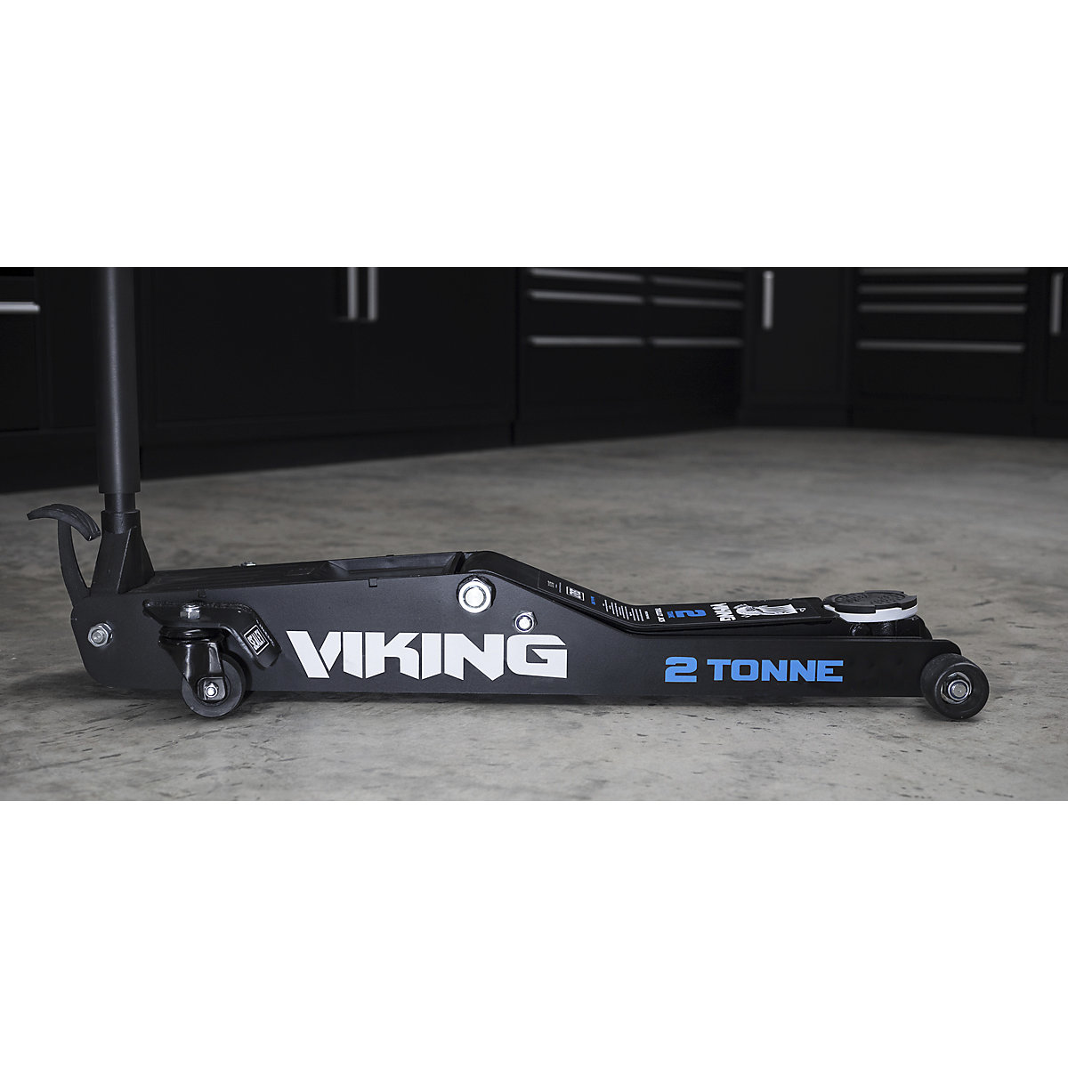 Viking Low Entry Trolley Jacks | 2 Tonne | Rocket Lift | Polyurethane Wheels (Product illustration 4)-3