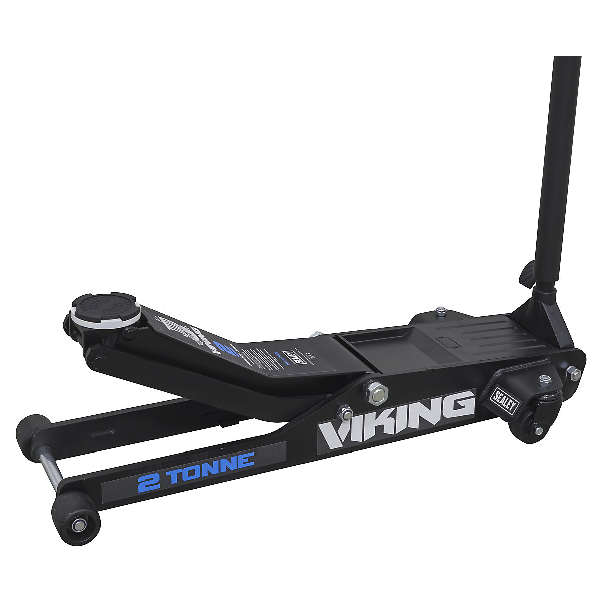 Viking Low Entry Trolley Jacks | 2 Tonne | Rocket Lift | Polyurethane Wheels (Product illustration 3)-2