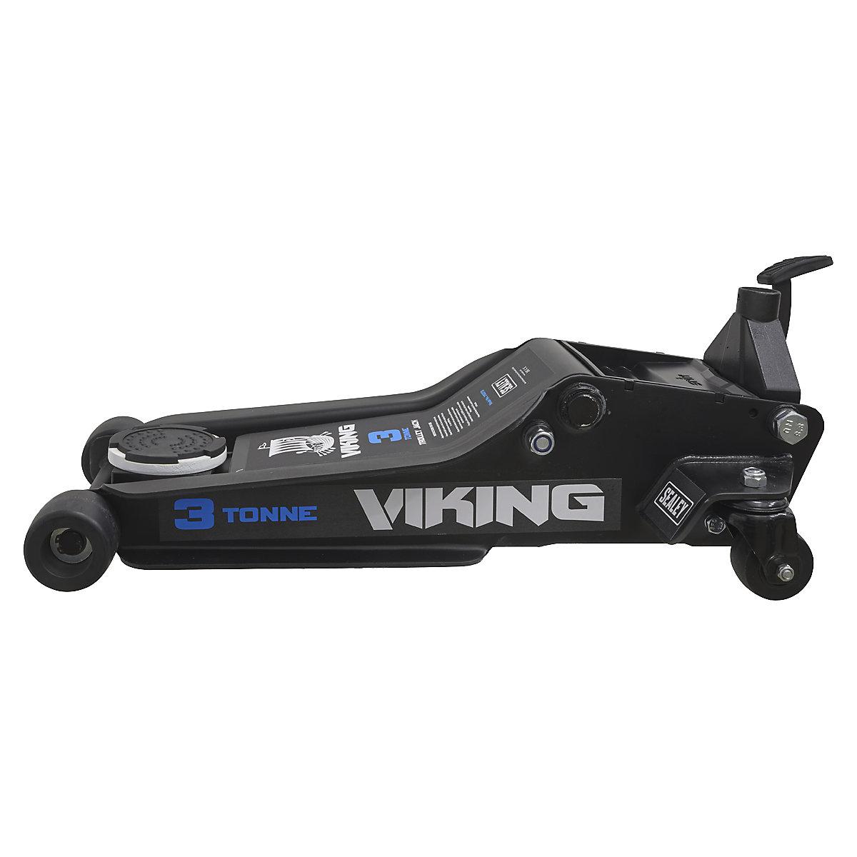 Viking Low Entry Trolley Jacks | 3 Tonne | Rocket Lift | Polyurethane Wheels (Product illustration 3)-2