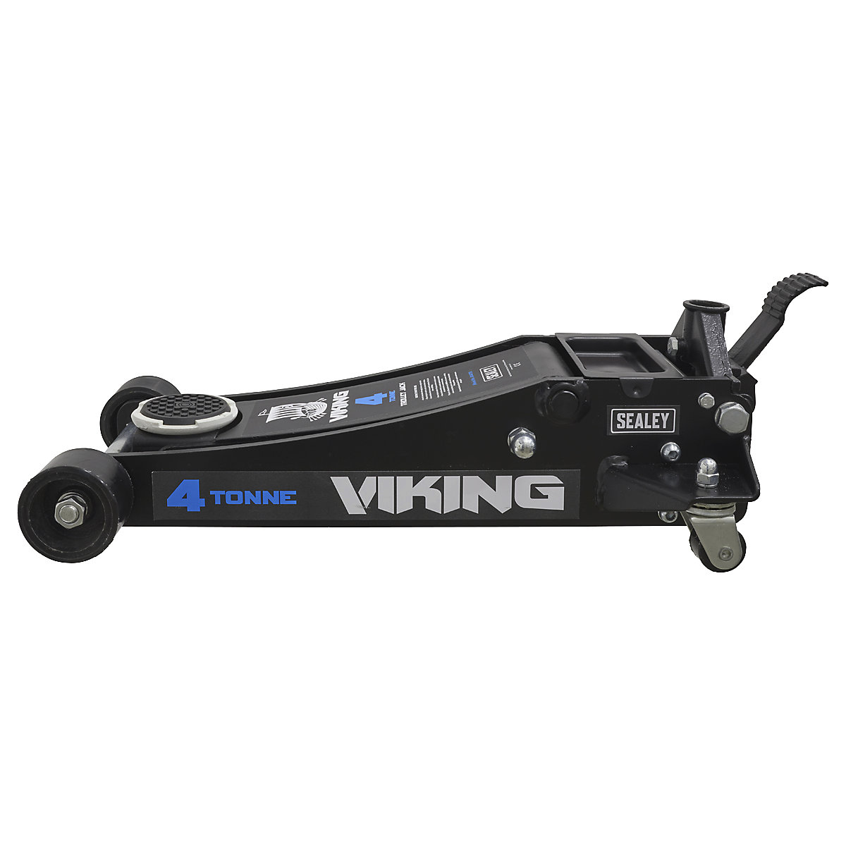 Viking Low Entry Trolley Jacks | 4 Tonne | Rocket Lift | Polyurethane Wheels (Product illustration 4)-3