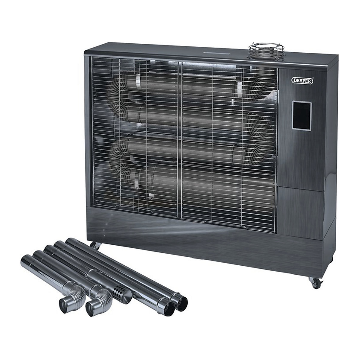 Draper 230V Far Infrared Diesel Heater with Flue Kits, Draper 230V Far Infrared Diesel Heater with Flue Kits, Draper 230V Far Infrared Diesel Heater with Flue Kit | 67,500 btu/19.8kW-0