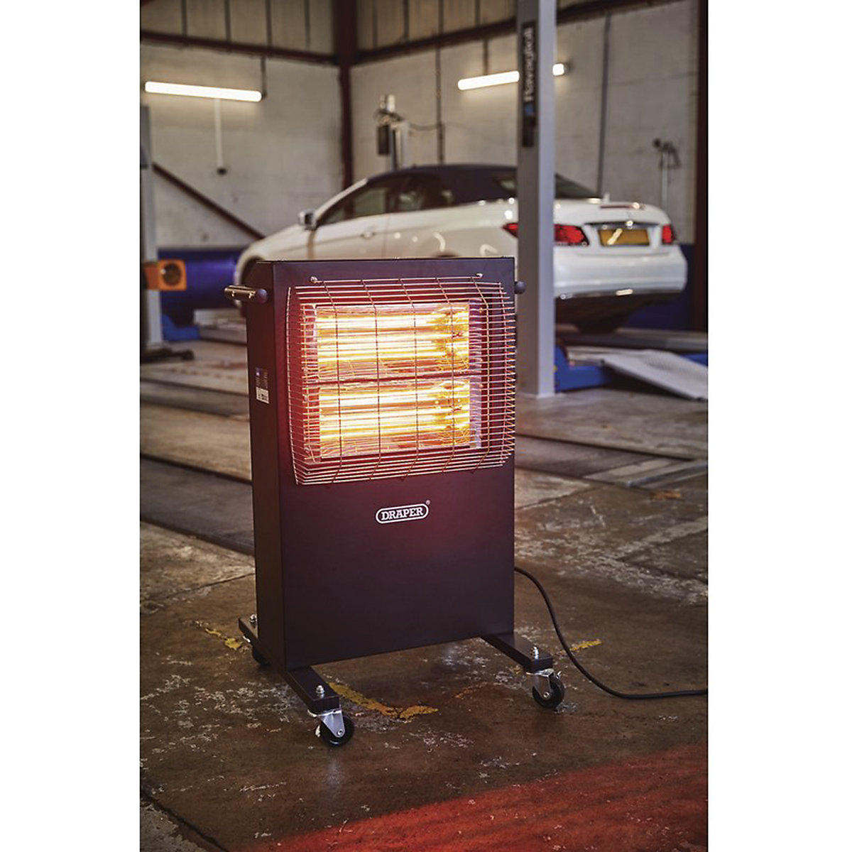 Draper 230V Infrared Cabinet Heater (Product illustration 2)-1