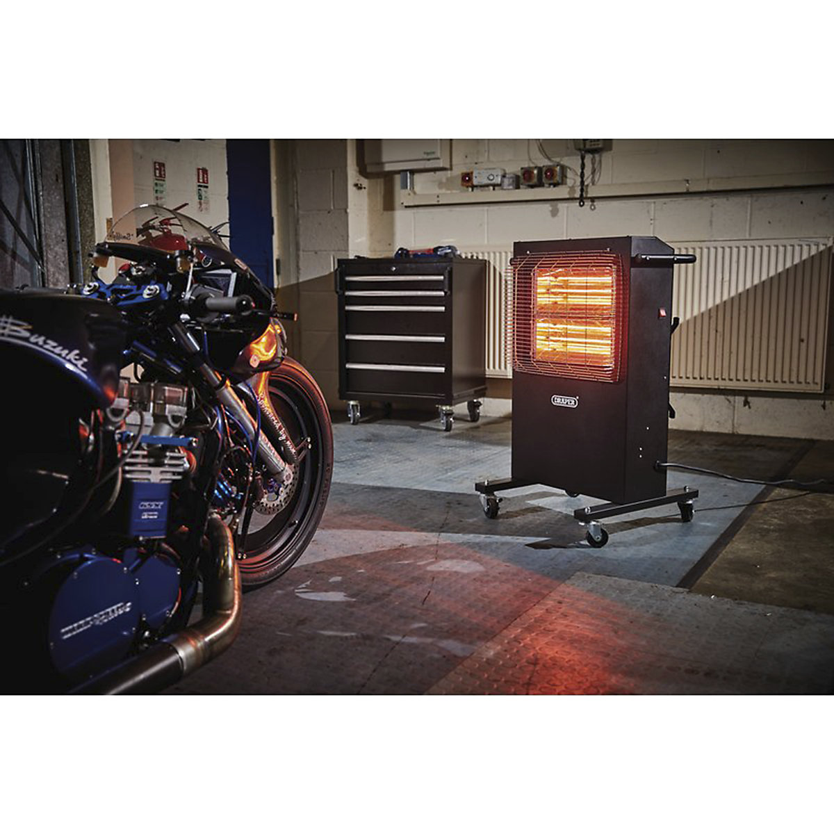 Draper 230V Infrared Cabinet Heater (Product illustration 3)-2