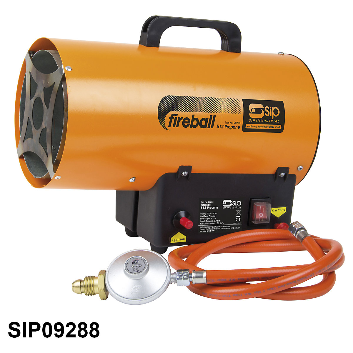 SIP Fireball Propane Space Heaters | Safety Grill, SIP Fireball Propane Space Heaters | Safety Grill, SIP Fireball 512 Propane Space Heater | 15kW-1