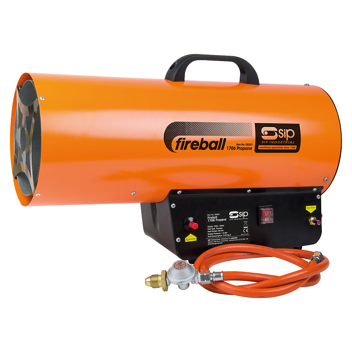 SIP Fireball Propane Space Heaters | Safety Grill, SIP Fireball Propane Space Heaters | Safety Grill, SIP Fireball 1706 Propane Space Heater | 50kW-3