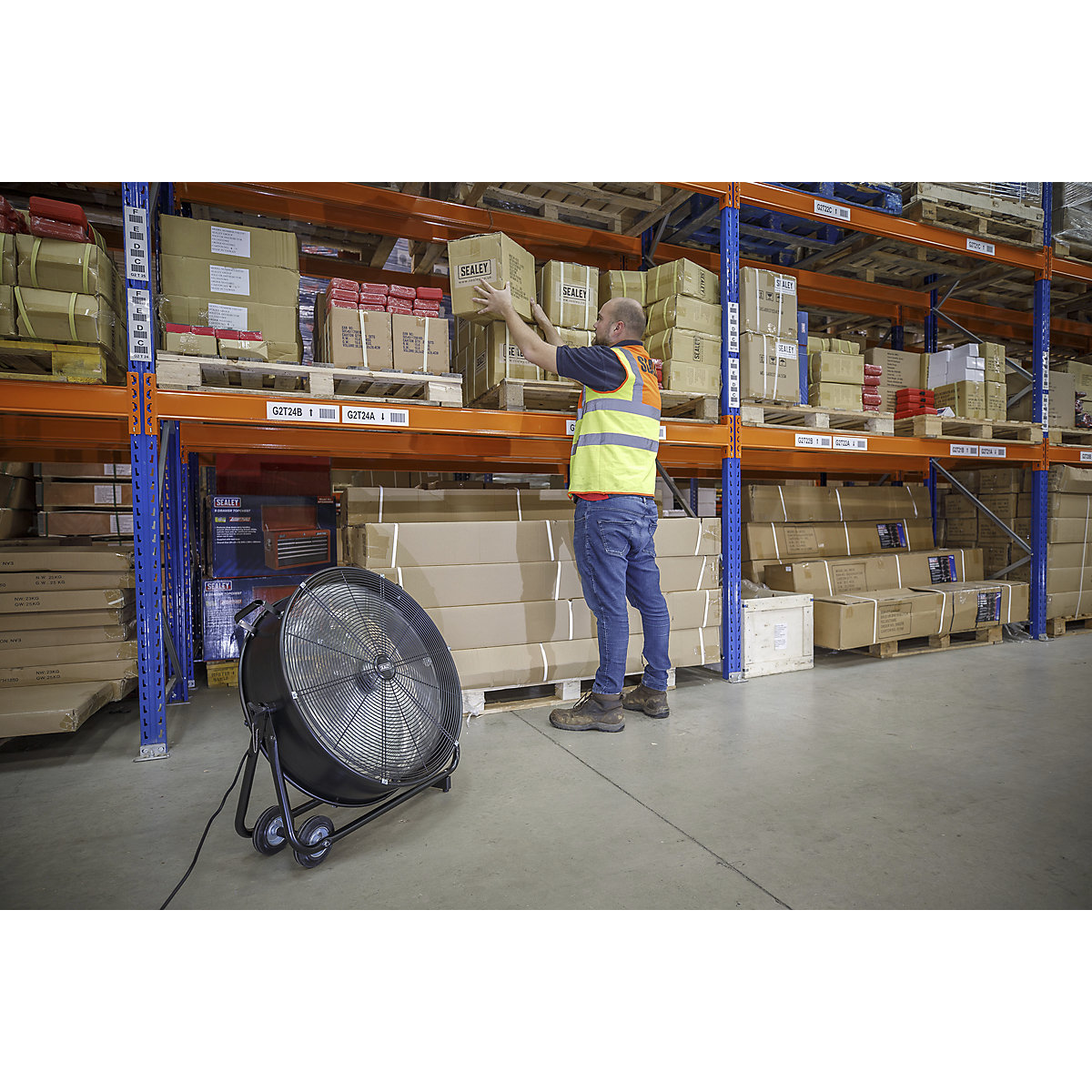 Sealey Industrial High Velocity Drum Fan | 24" (Product illustration 4)-3