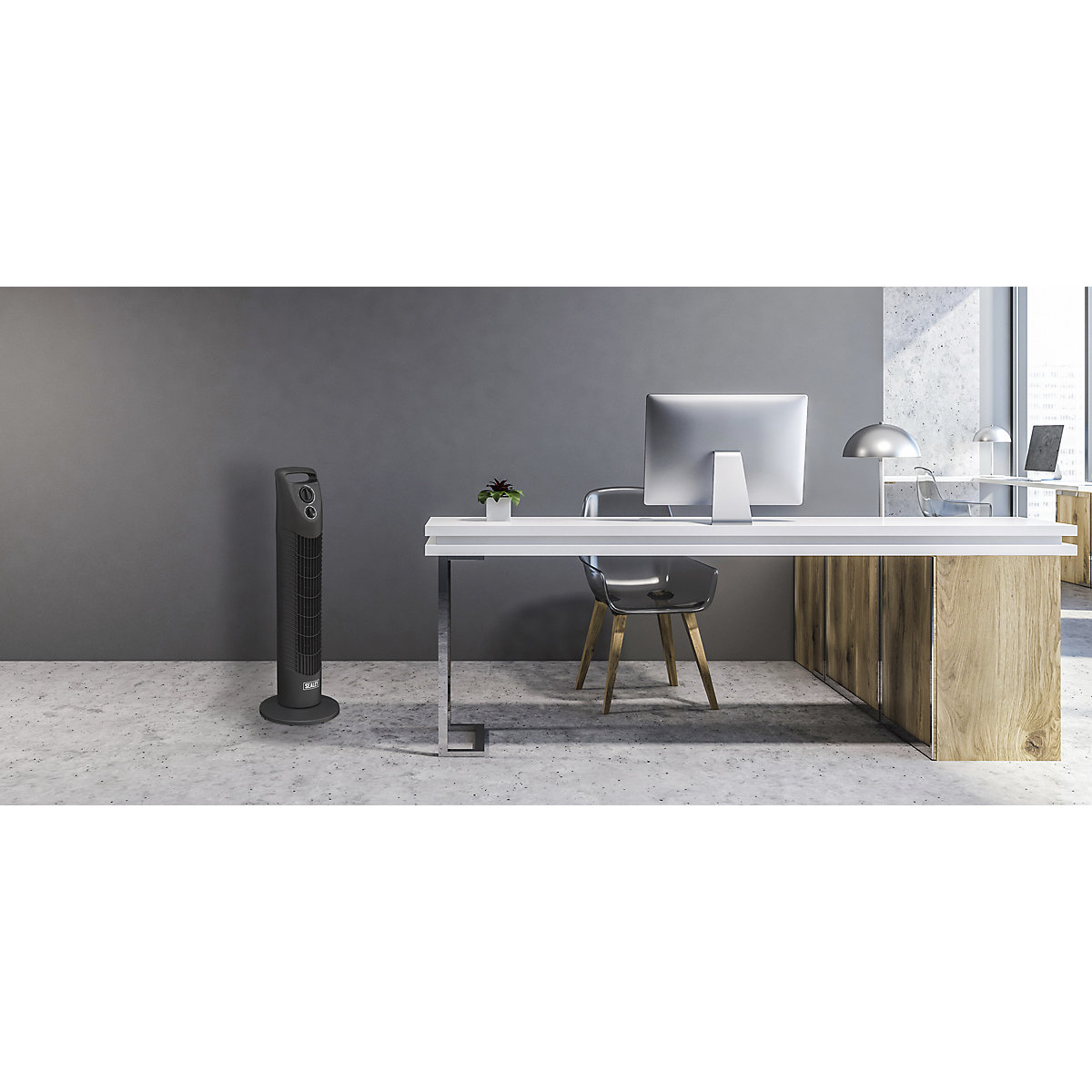 Sealey Oscillating Tower Fan | 3-Speed | 30" (Product illustration 5)-4