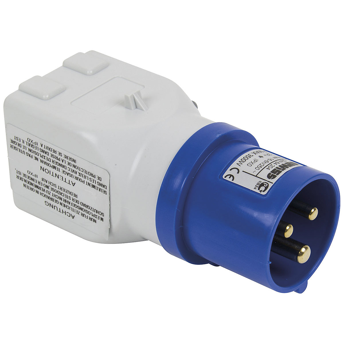 SIP 230v 13A/16A Socket Adaptor (Product illustration 2)-1