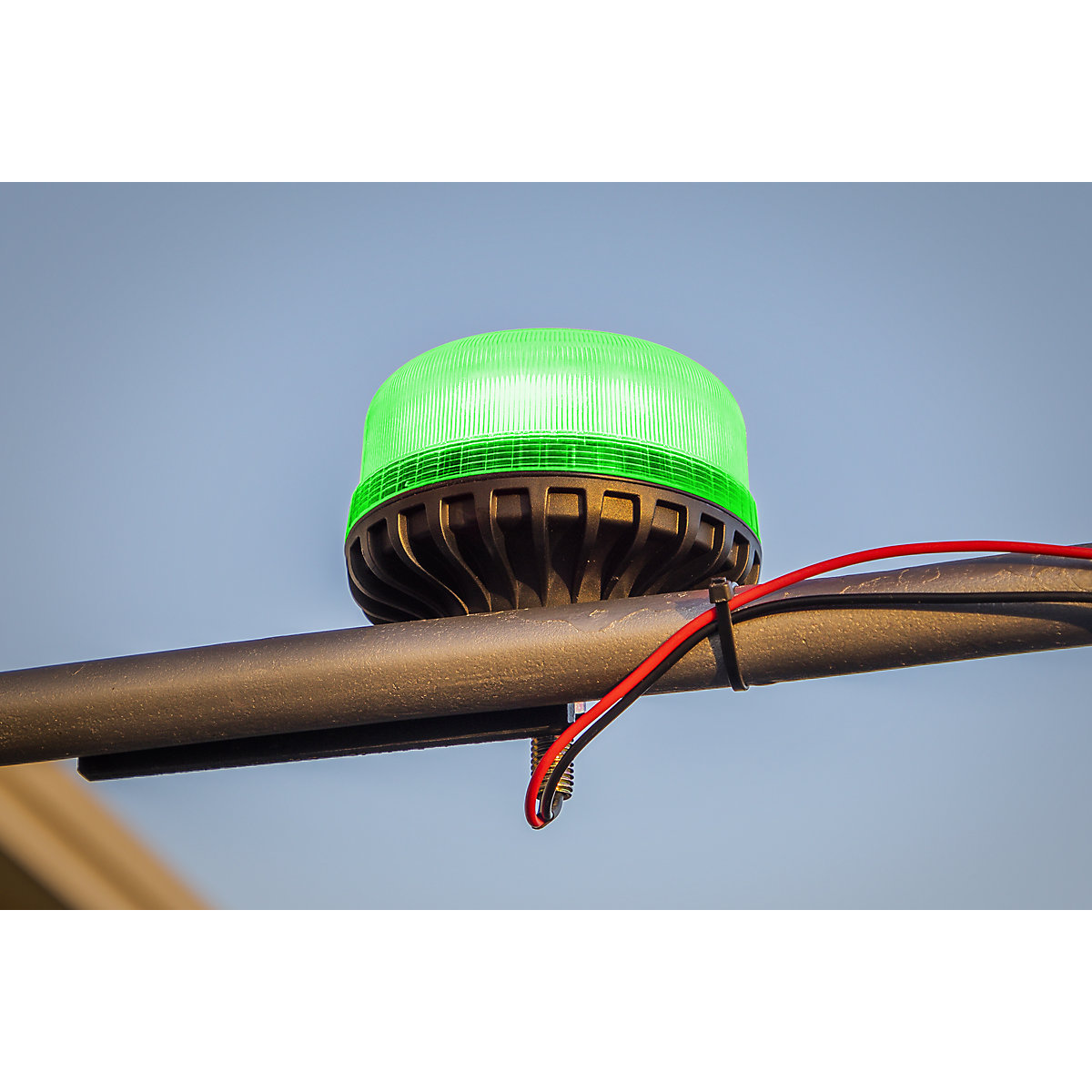 Sealey 12mm Bolt Fixing Warning Beacon | Green (Product illustration 3)-2