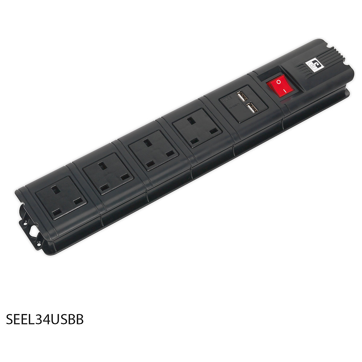 Sealey 2.6m Extension Cable | 2 x USB Sockets (Product illustration 4)-3