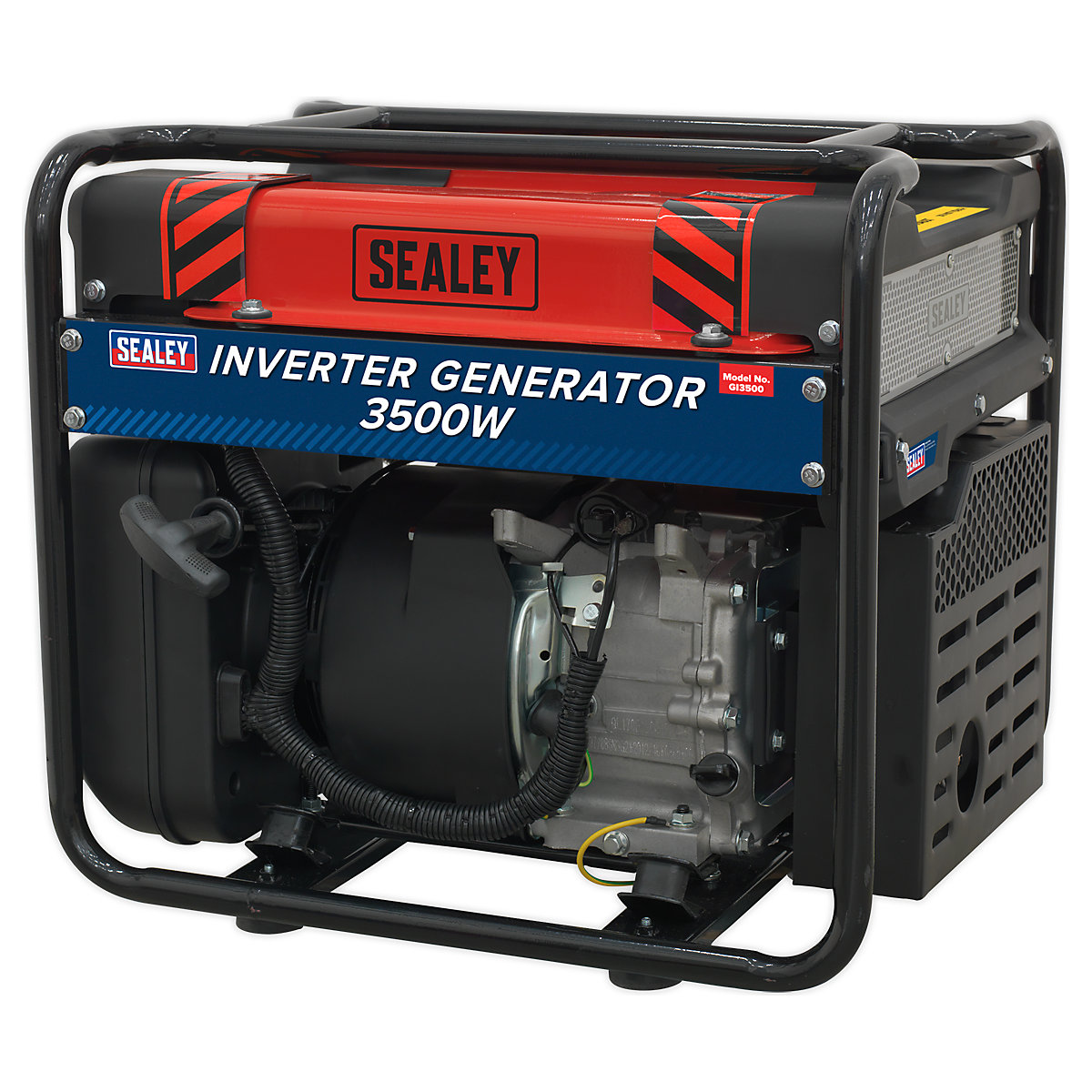 Sealey 3500W Inverter Generator | 4-Stroke Engine (Product illustration 2)-1
