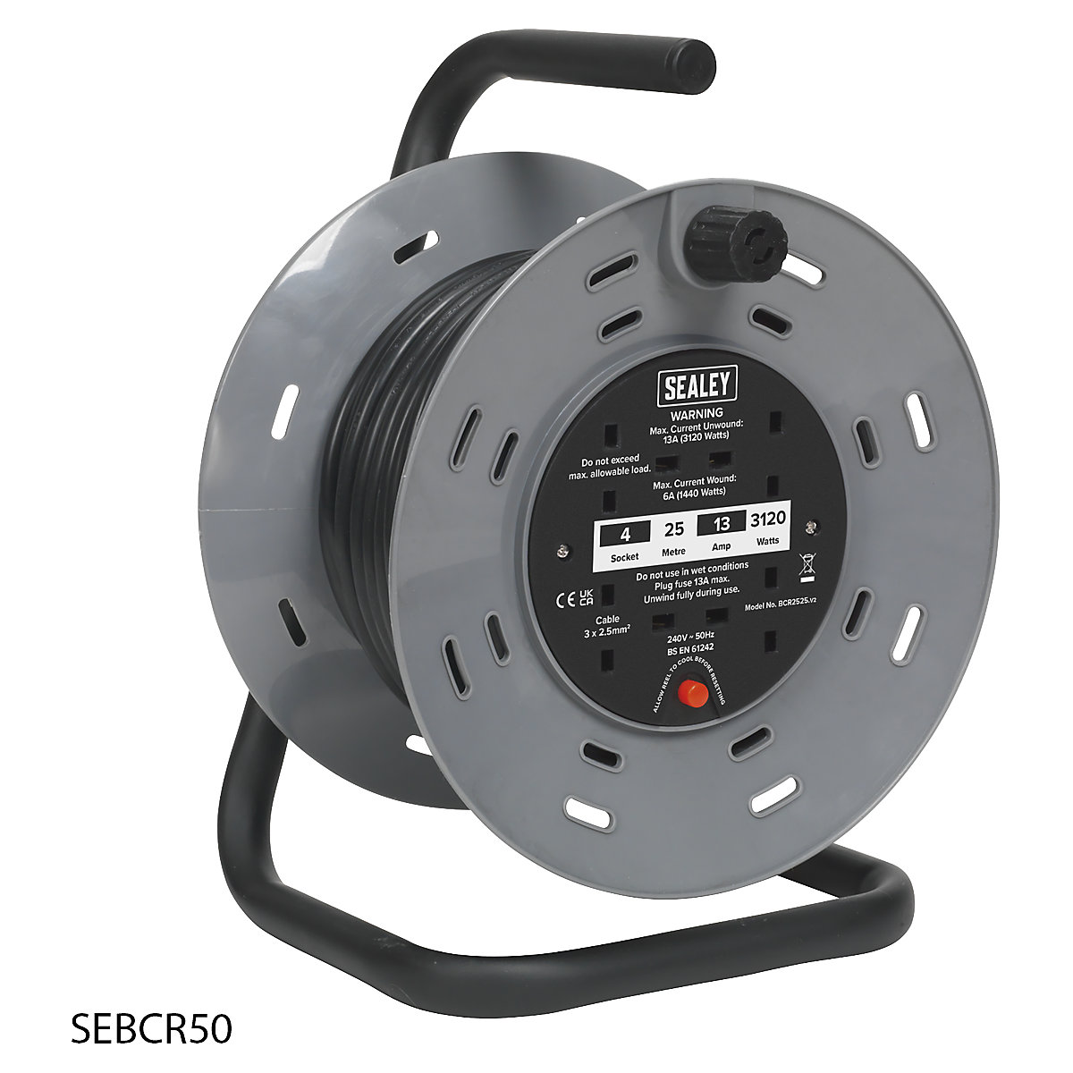 Sealey Cable Reel (Product illustration 4)-3