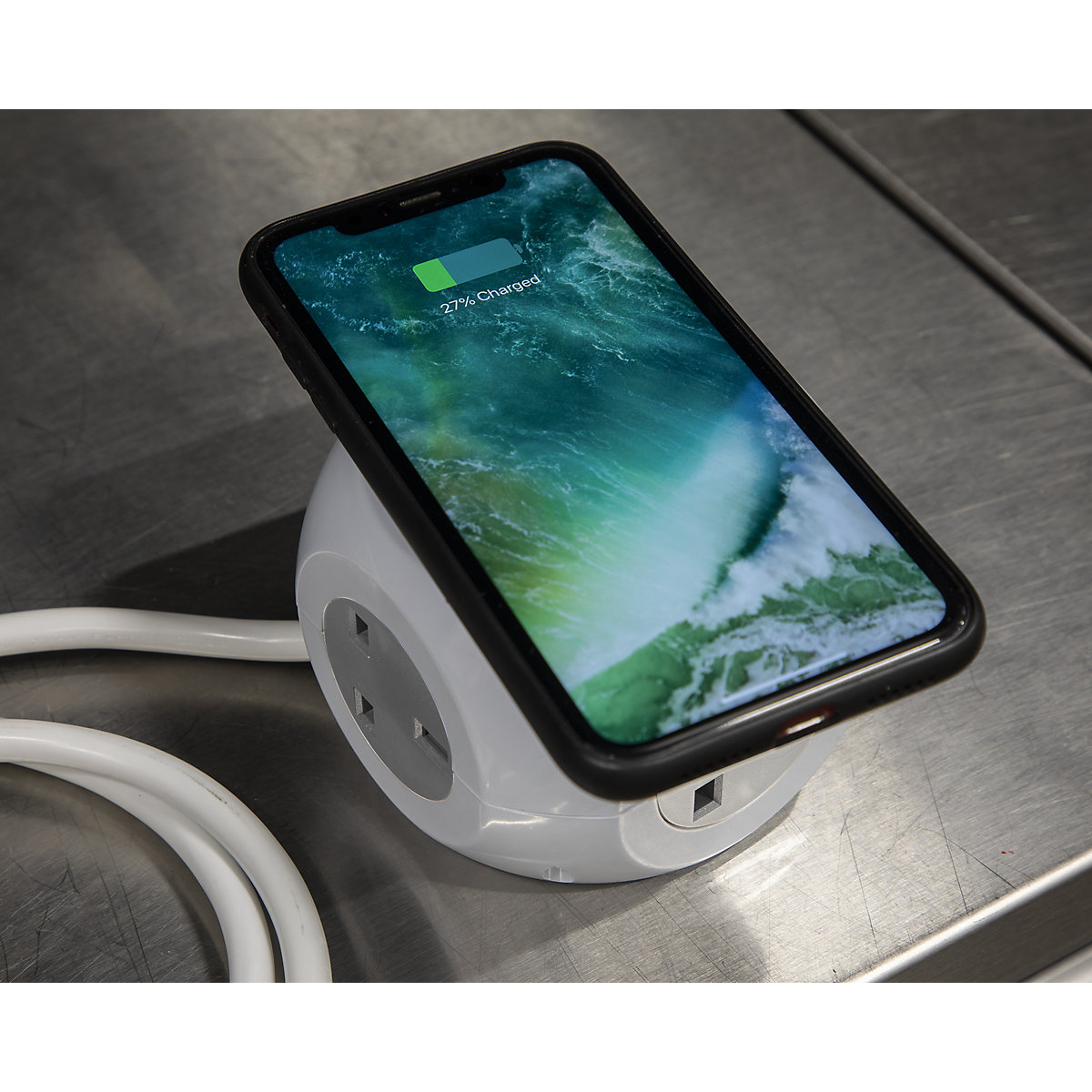 Sealey Extension Cable Cube | 3 x USB Sockets & Wireless Charging Pad (Product illustration 3)-2