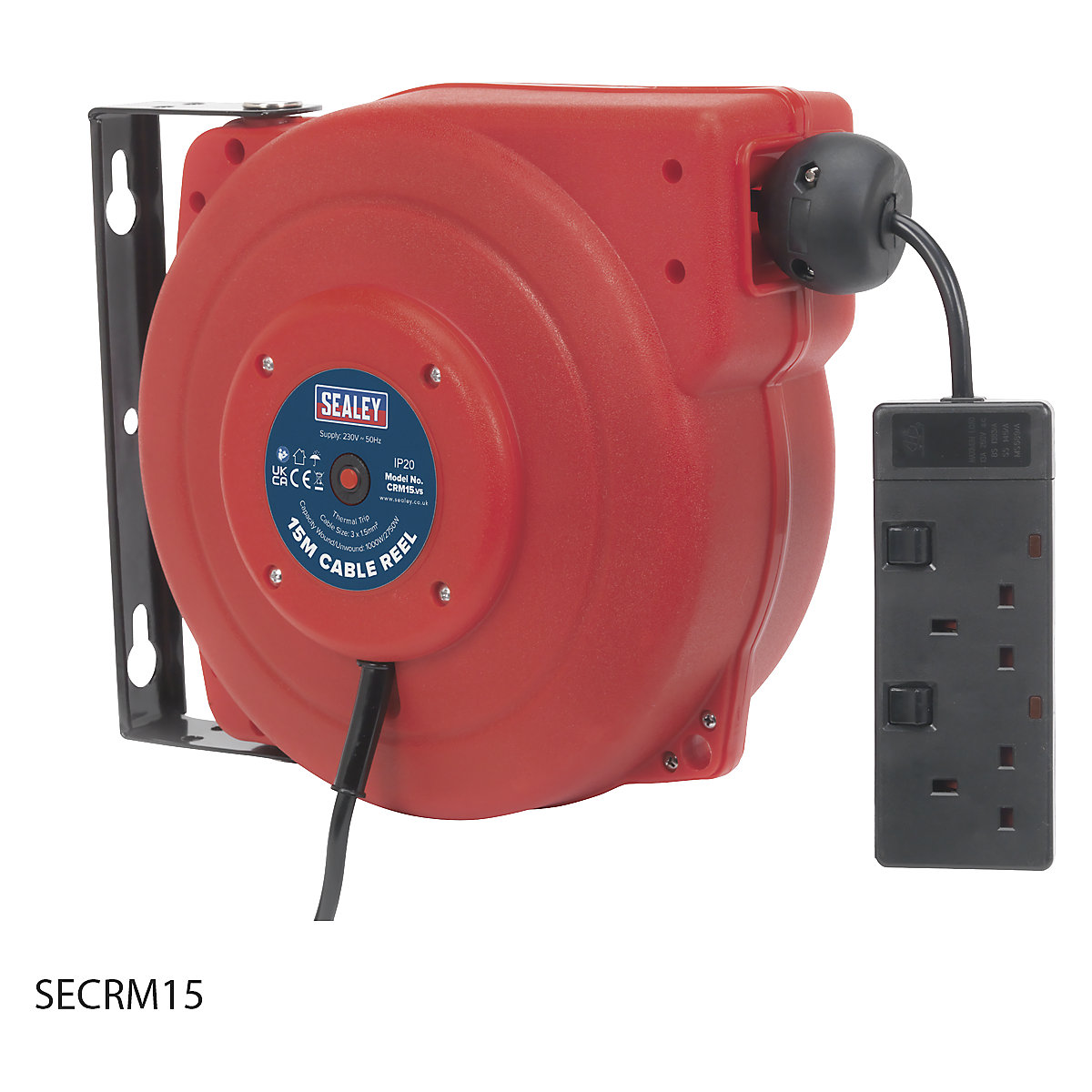 Sealey Retractable Electric Cable Reel System (Product illustration 3)-2