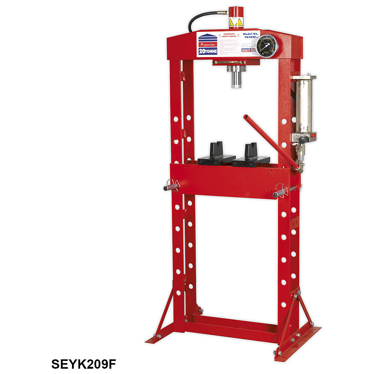 Sealey Heavy Duty Floor Standing Hydraulic Presses | 20 Tonne (Product illustration 2)-1