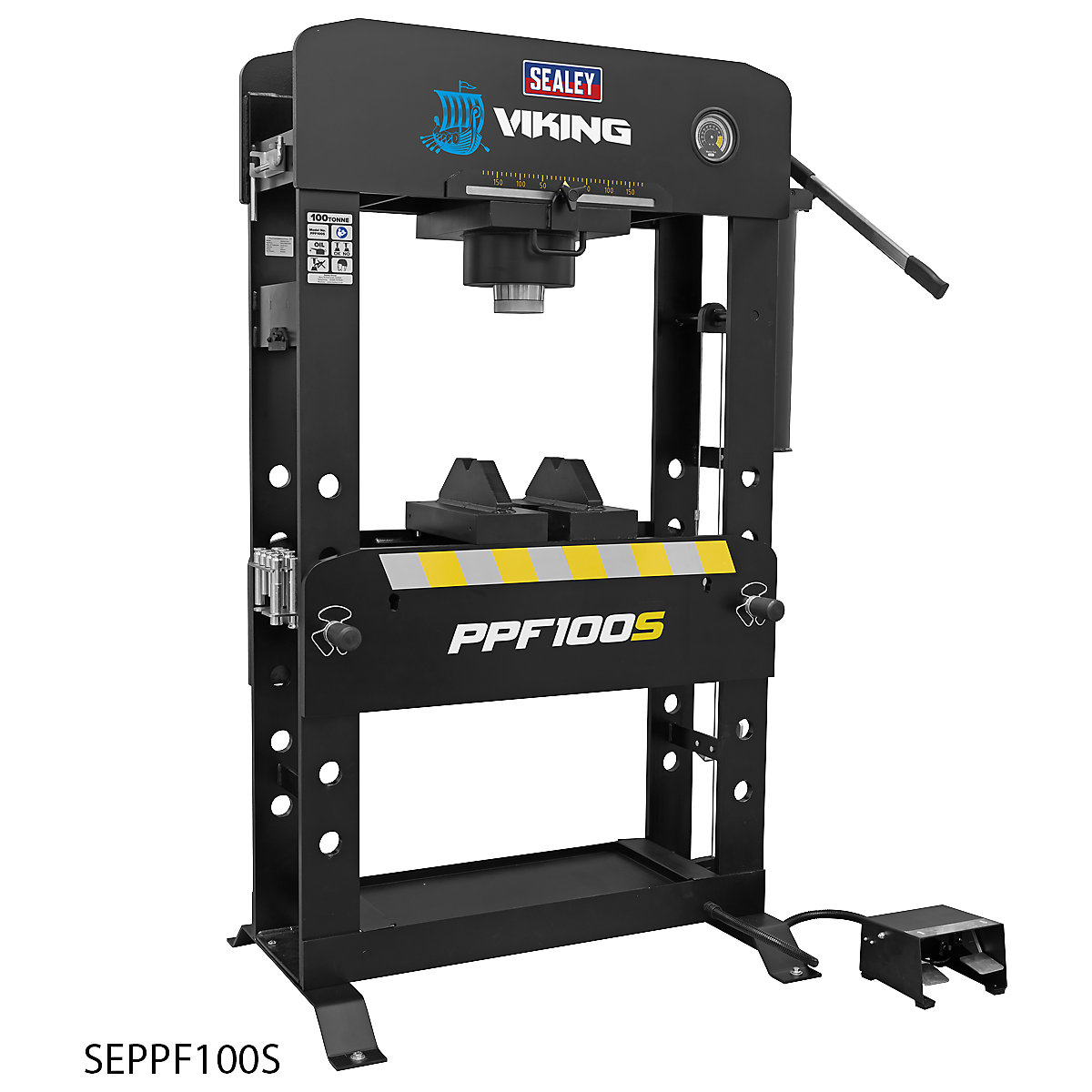 Sealey Viking Air/Hydraulic Floor Type Press with Sliding (Product illustration 4)-3