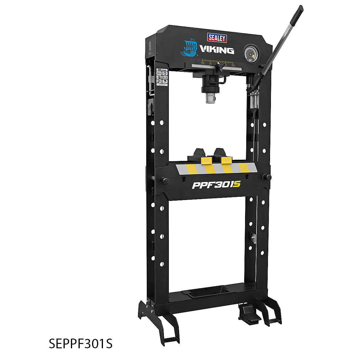 Sealey Viking Air/Hydraulic Floor Type Press with Sliding (Product illustration 2)-1