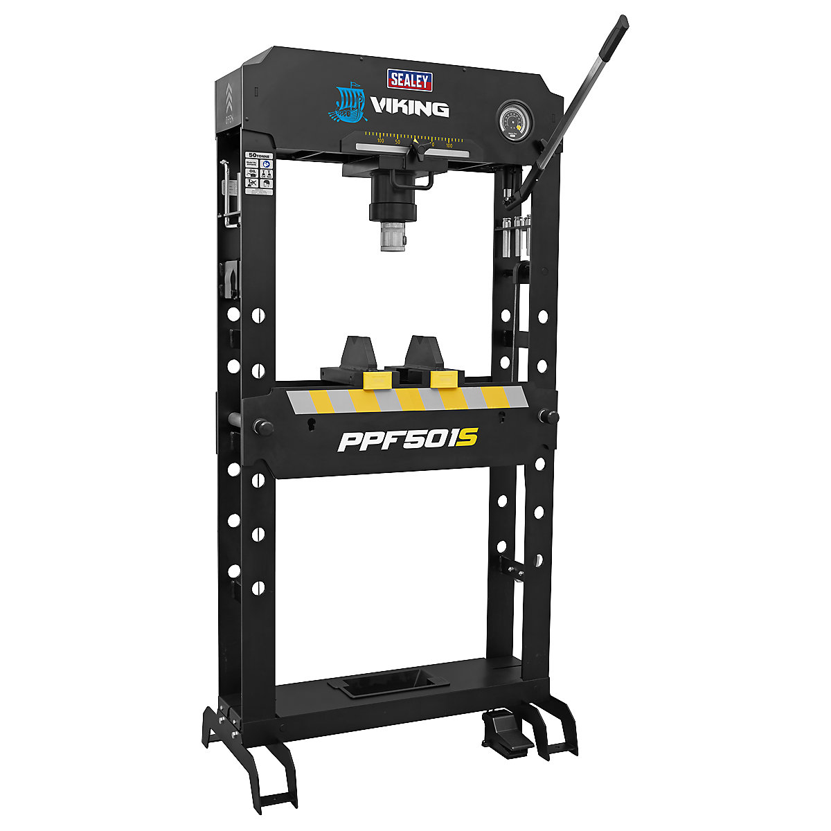 Sealey Viking Air/Hydraulic Floor Type Press with Sliding, Sealey Viking Air/Hydraulic Floor Type Press with Sliding, Sealey Viking Air/Hydraulic Floor Type Press with Sliding | 50 Tonne | Floor Type | Heavy-Duty-0